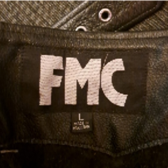 FMC Unisex Black Leather Motorcycle Chaps - Picture 14 of 14